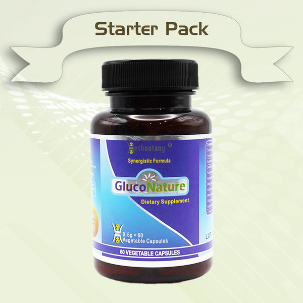 GlucoNature|Proven Blood Sugar Optimizer|12+ Years of Trust|60 Veg Capsules Starter Pack