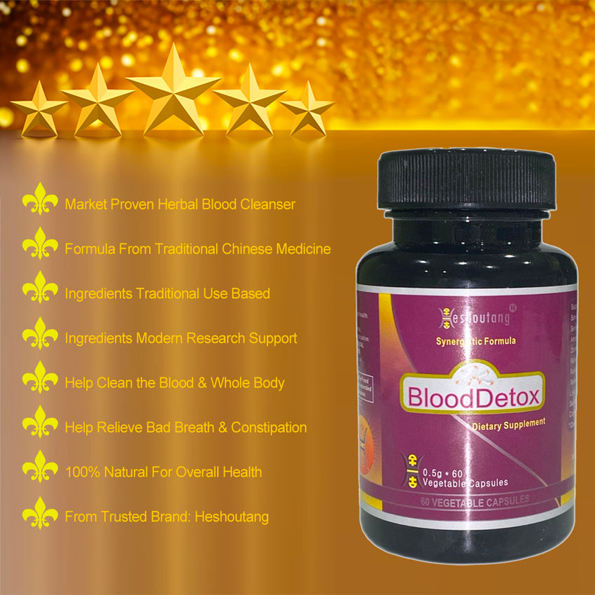 BloodDetox – Herbal Blood Cleanser for Total Wellness|60 Veg Capsules Starter Pack