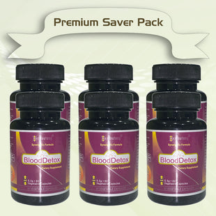 BloodDetox – Herbal Blood Cleanser for Total Wellness|360 Veg Capsules Premium Saver Pack