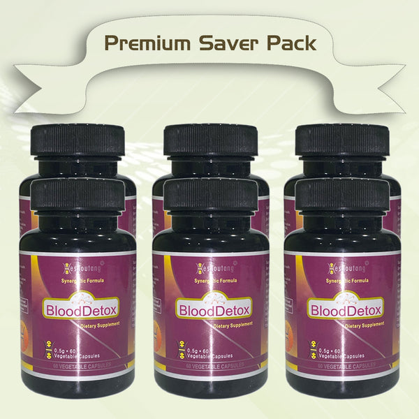 BloodDetox – Herbal Blood Cleanser for Total Wellness|360 Veg Capsules Premium Saver Pack
