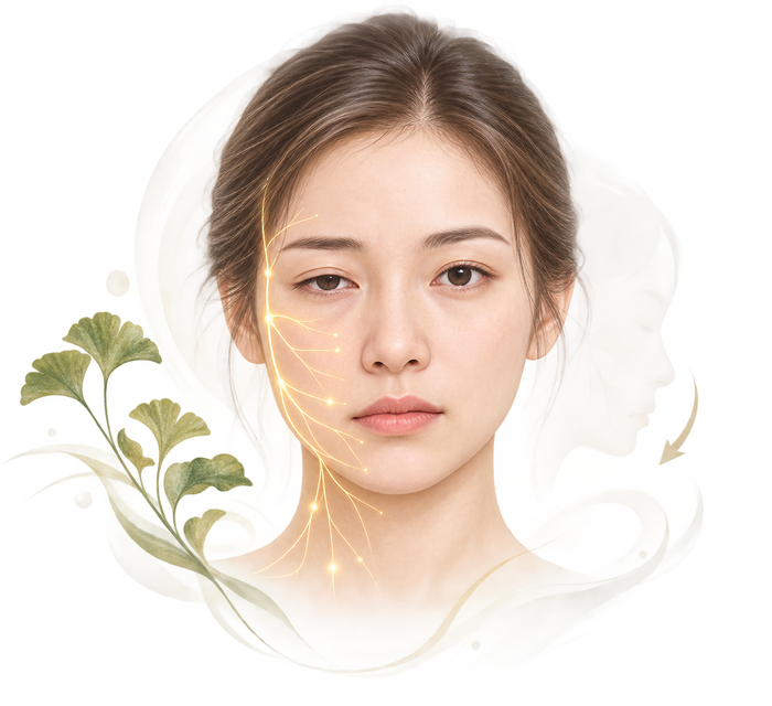 Soft and weak facial pattern