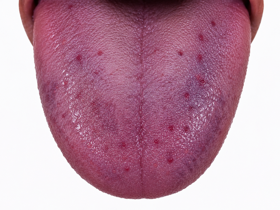 Traditional tongue observation example