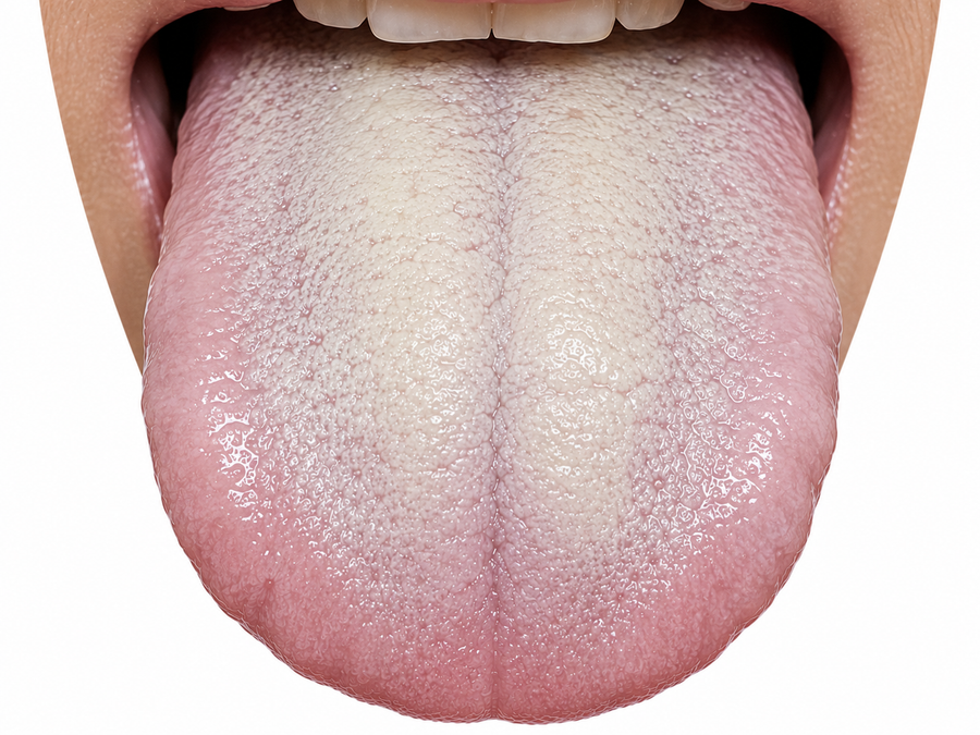 Traditional tongue observation example