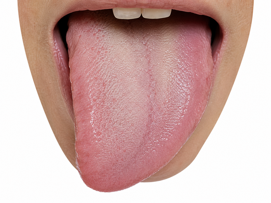 Traditional tongue observation example