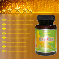 HappyForte|Proven Herbal Solution for Energy, Mood, and Digestion|Herbal Energy Flow Optimizer|360 Vagetable Capsules Premium Saver Pack