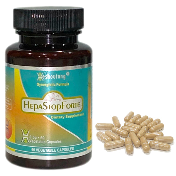 HepaStopForte – Market-Proven Herbal Liver System Cleanser|12+ Years Trust|60 Vagetable Capsules Starter Pack