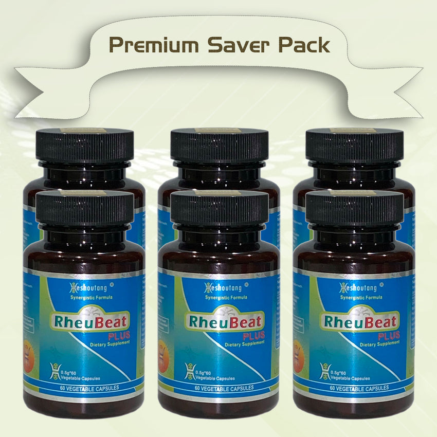 RheuBeatPlus – Market-Proven Herbal Blood Flow Optimizer|Support Circulation, Relieve Pain, and Boost Cardiovascular Health Naturally|360 Vagetable Capsules Premium Saver Pack