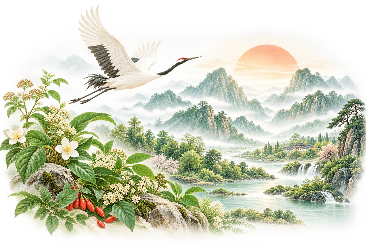 Heshoutang natural health vision illustration