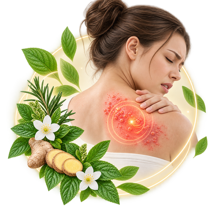 Shingles pain illustration