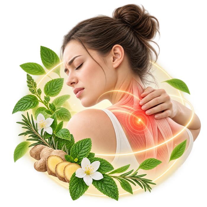 Muscle pain illustration